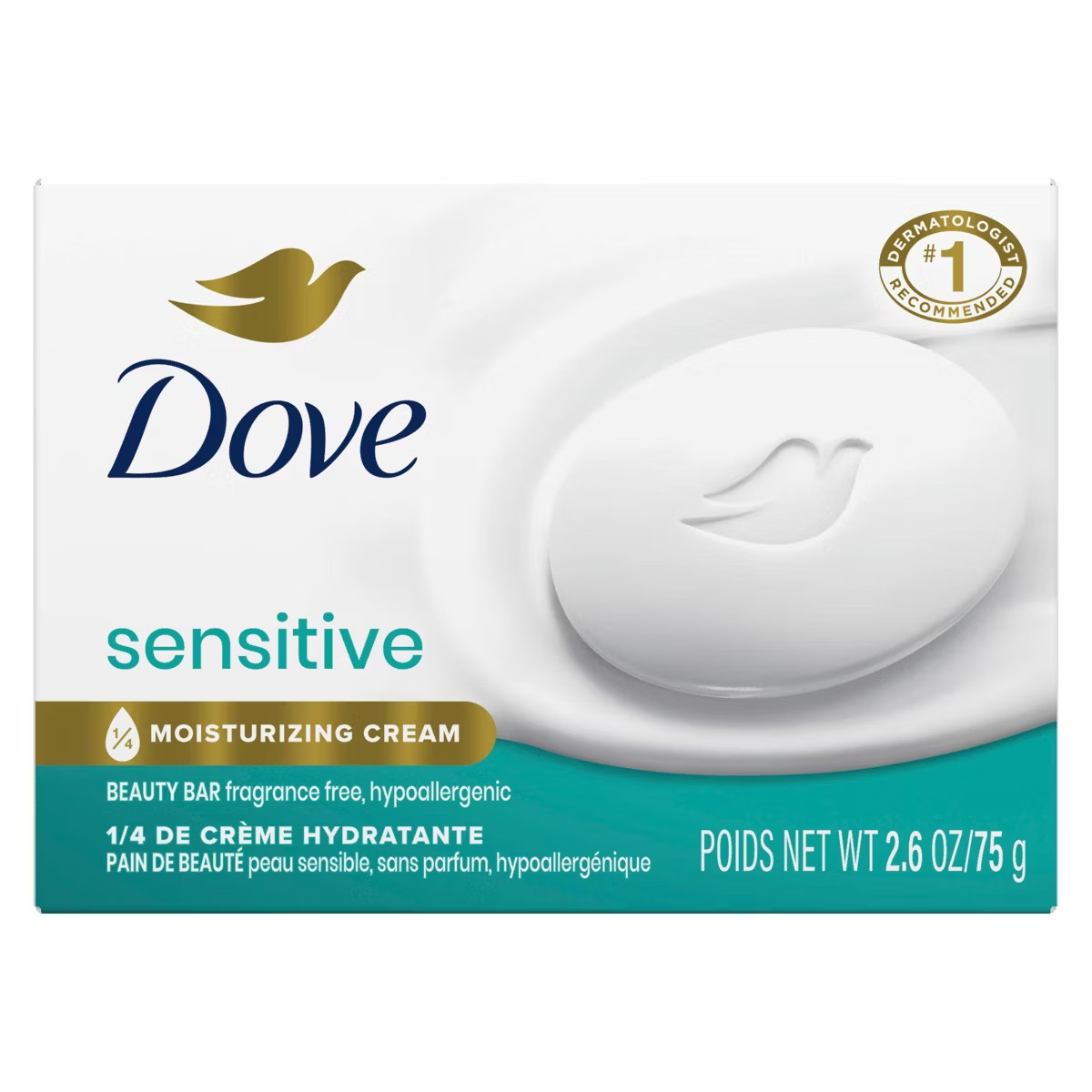 Dove Fragrance Free Mini Soap Travel Size For Sensitive Skin