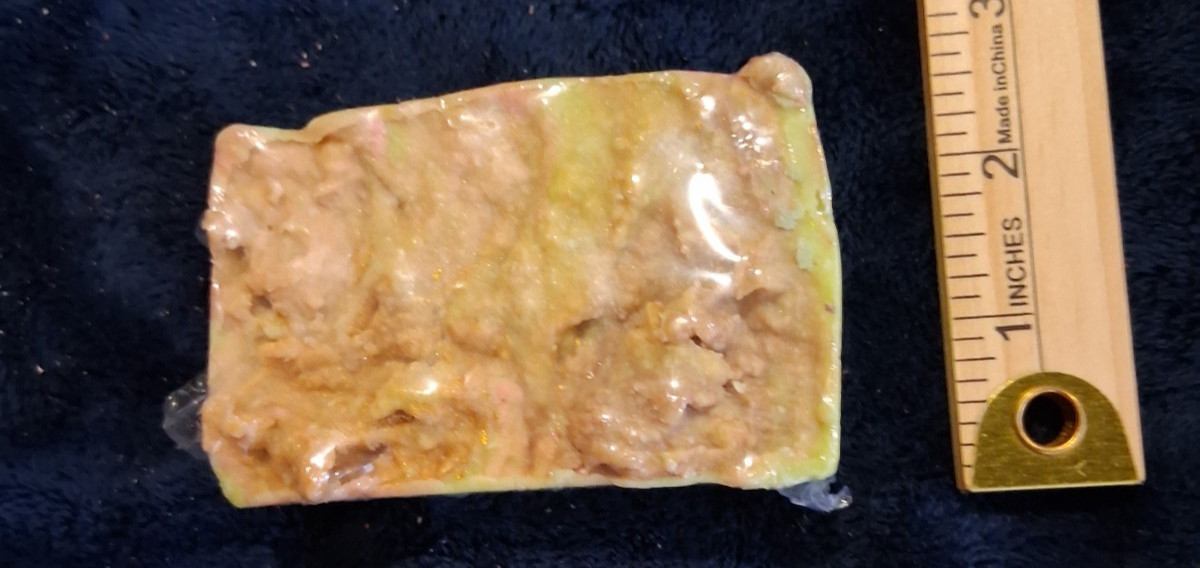 Handcrafted Sun Ripened Peach Goat’s Milk Soap Bar Textured Swirl Artisan Bath