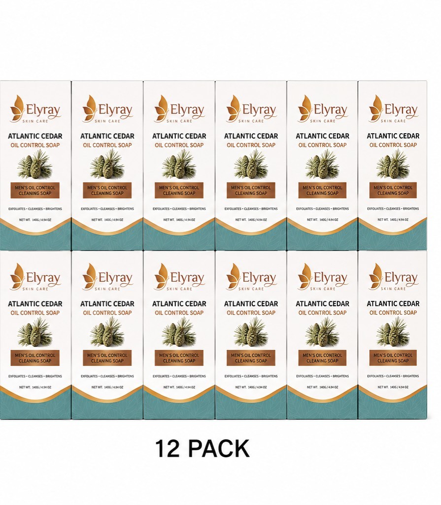Elyray Soap Atlantic Cedar For Men Pack 12