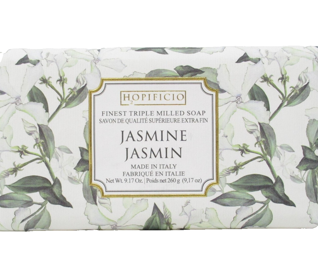Hopificio Italian Luxury Bath Bar Soap Jasmine Jasmin scented 9.17 oz