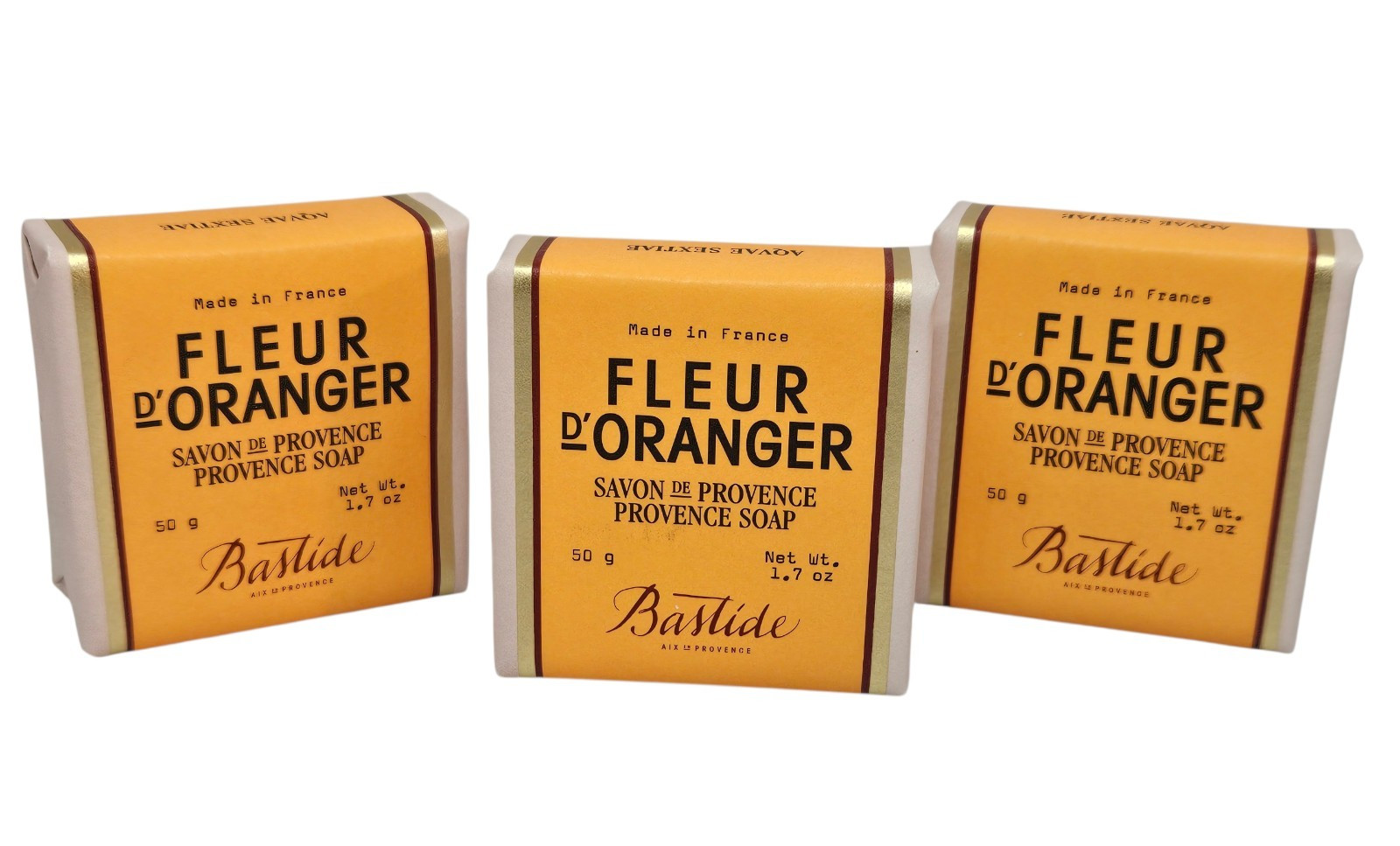 Bastide FLEUR D’ ORANGER Savon De Provence Soap 1.7oz Travel Size (3 Pack)