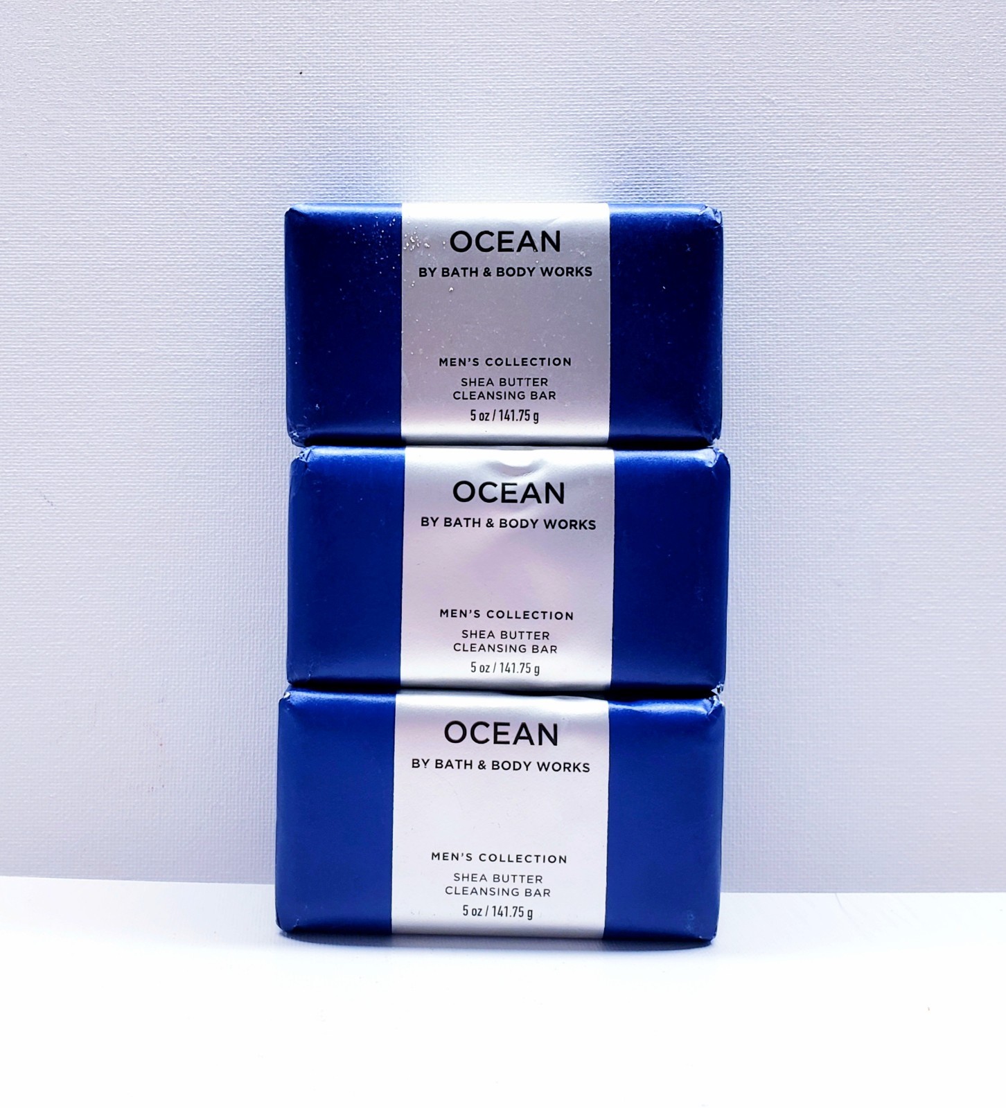 Bath & Body Works OCEAN Men’s Collection Shea Butter Cleansing Bar Soap (3 Pcs)