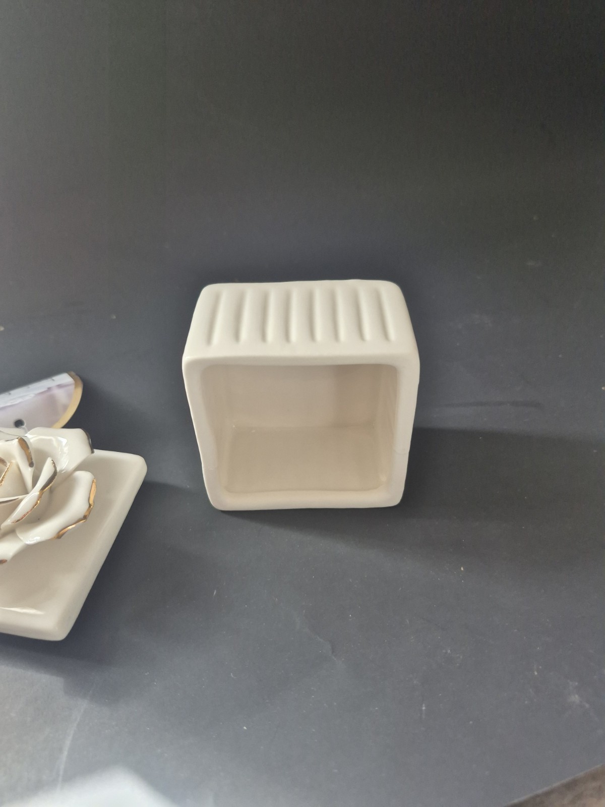 New Nicole Miller Bone China Box 2 1/2″ Square NEW SEE PHOTOS