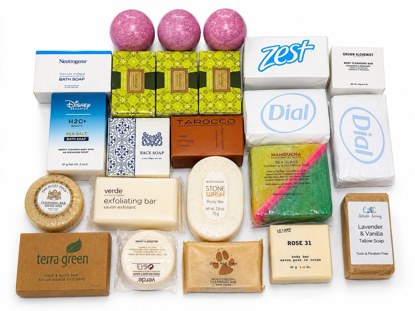 Lot of 23 New Premium Luxury Soap Bars Mixed Brands Bath Body Gift Set Bundle