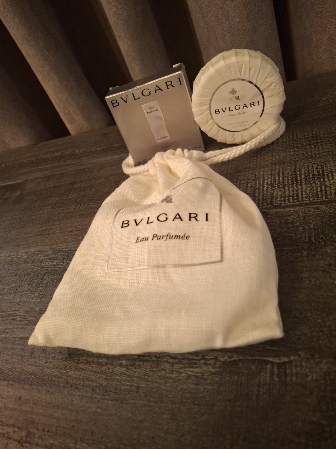 Lot Bvlgari Au The Blanc Eau Parfume’e Boxed 1.76oz & Wrapped 2.6oz Soaps
