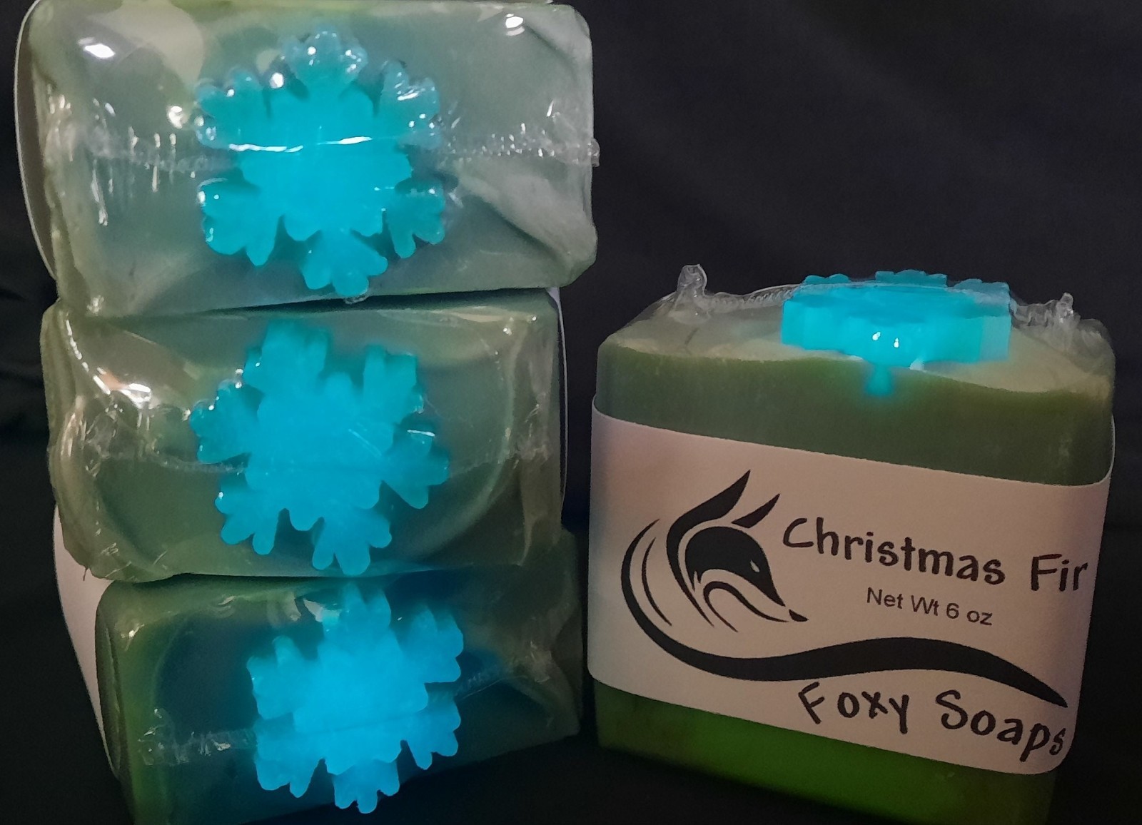 Christmas Fir-Glow in the Dark- Grass-fed Tallow Homemade Artisan Soap