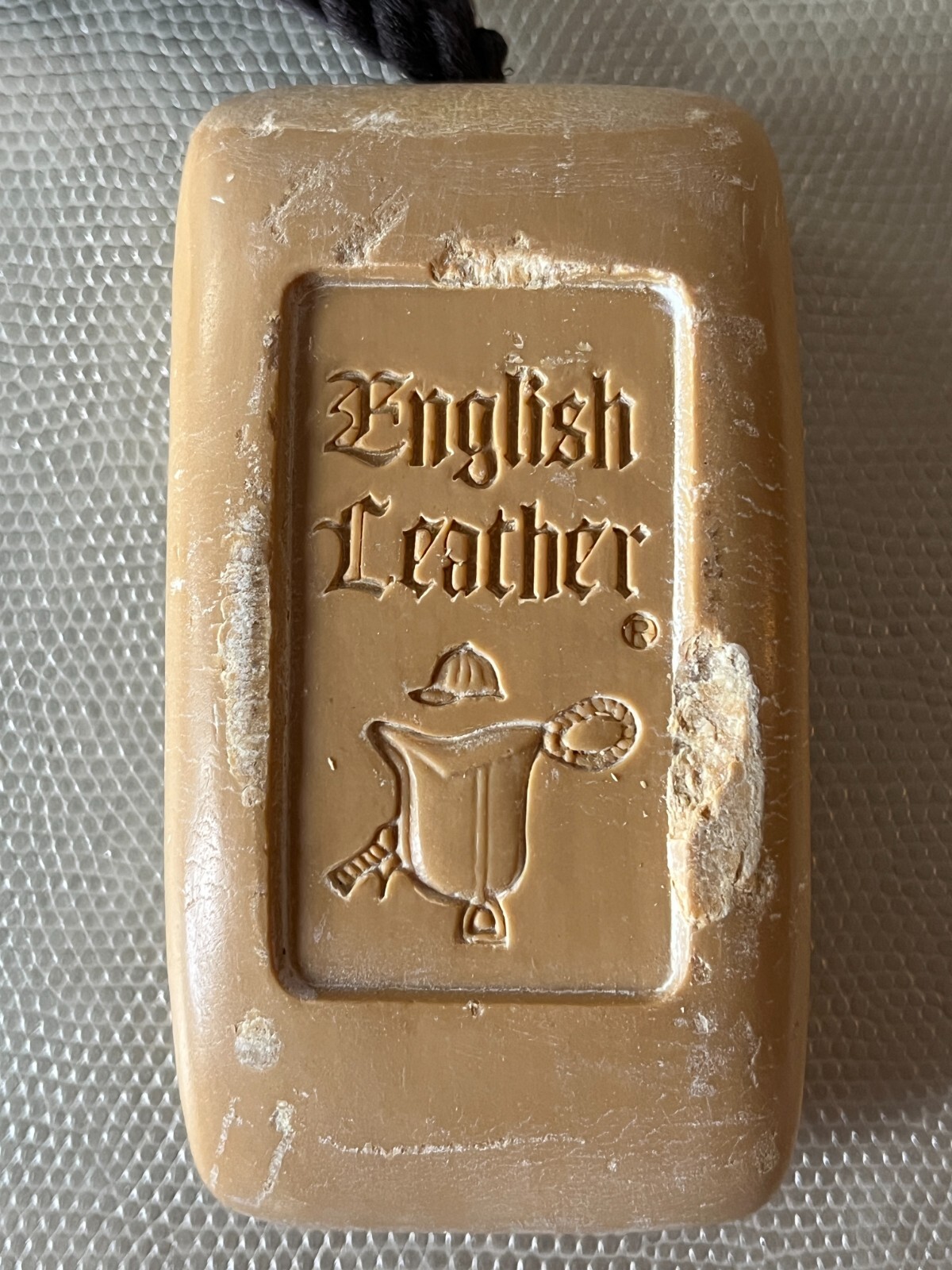 Vintage English Leather Soap on a Rope & Hair Dressing Tube BRAND NEW OLD STOCK