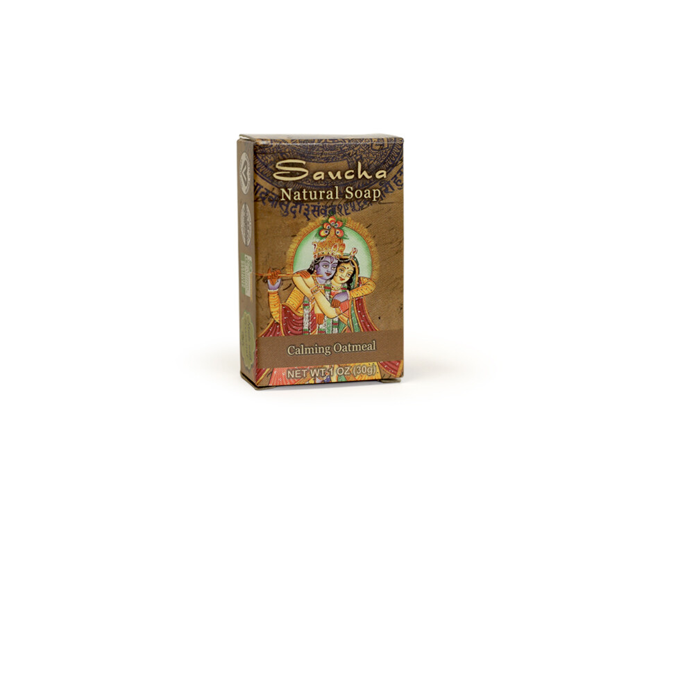 Soap Bar Saucha – Natural Calming Oatmeal – Travel size 1 oz (30g)