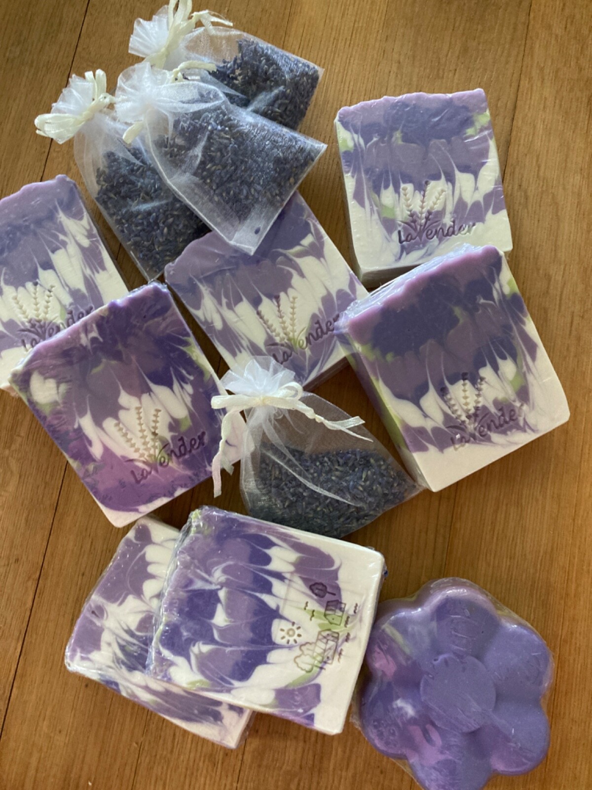Homemade English Lavender Sage Hand, Body & Face Soap Bars – Lot 5