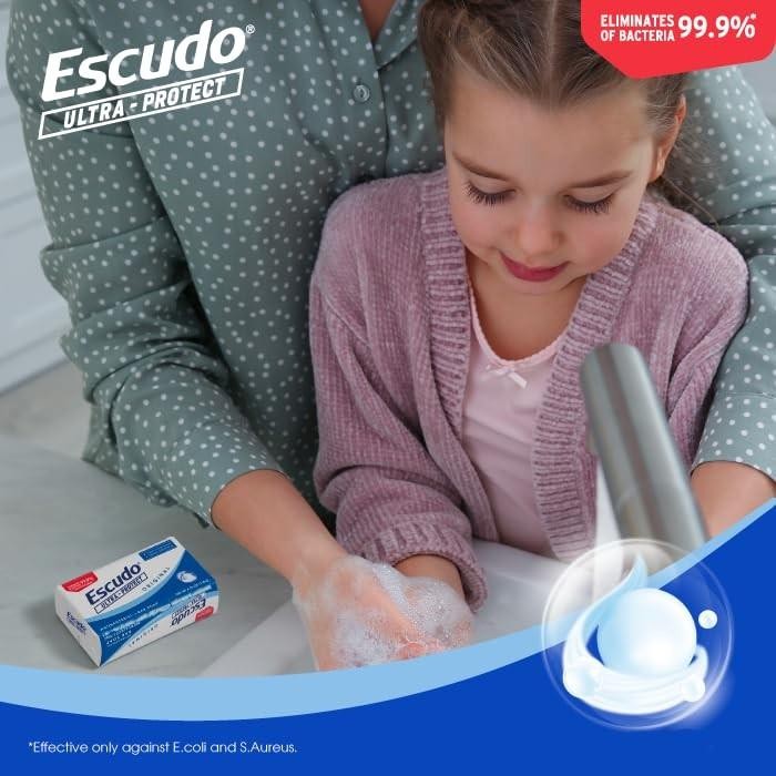 Escudo Ultra-protect Antibacterial Bar Soap, 4.05 Oz, 6 Pack, Fresh Clean Scent