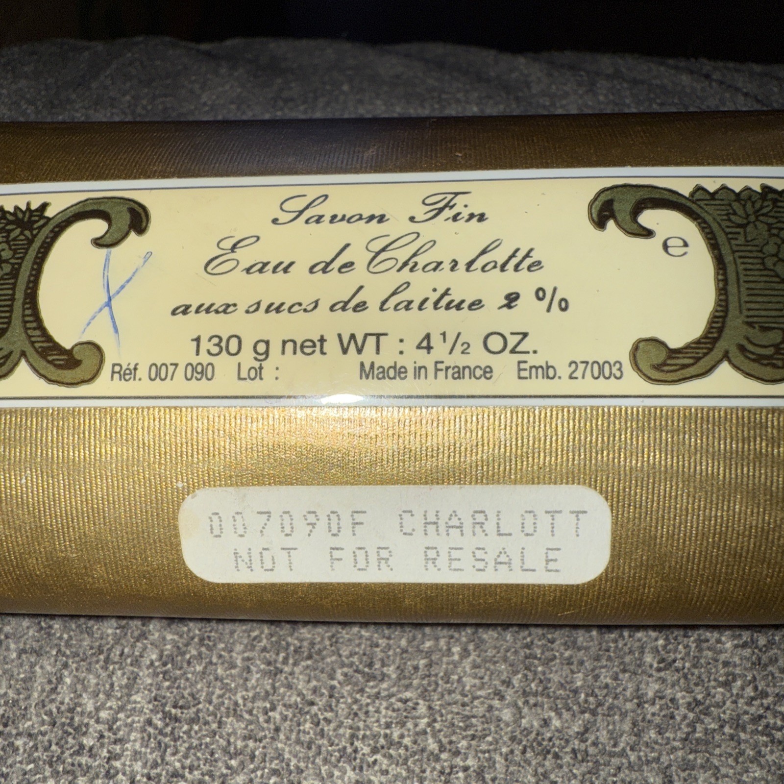 ANNICK GOUTAL Eau De Charlotte BAR SOAP – 4 1/2 oz 130g NEW SEALED – FULL SIZE