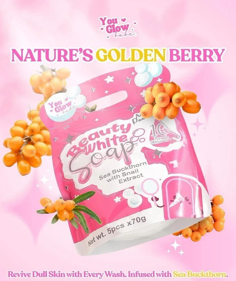 Beauty White Soap by You Glow Babe 5 Bars x 70g – 2 Pack