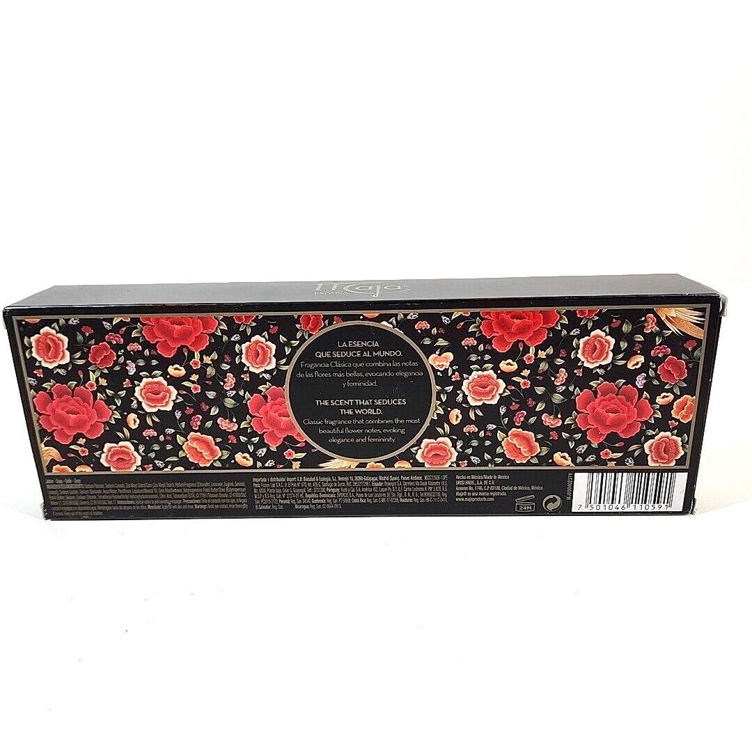 Maja Spain Perfumed Soap Floral Gift Box Set 3 Round Soaps Bars 4.9-Ounces Each