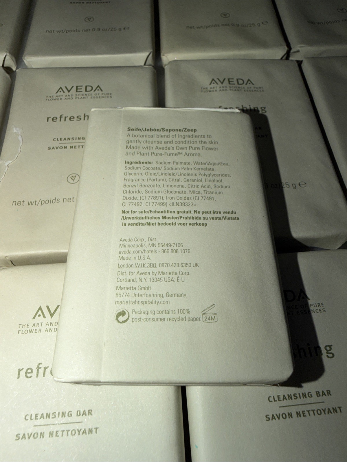 12 AVEDA REFRESHING CLEANSING BARS 0.9 oz/25g EACH NOS FREE SHIPPING .