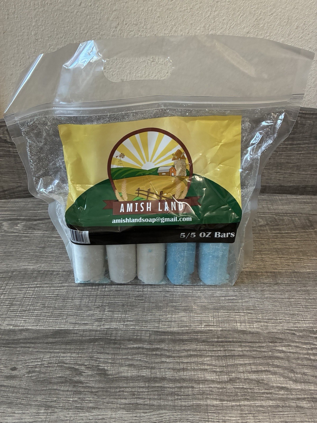 Amish Land Soap Five 5 oz Bars