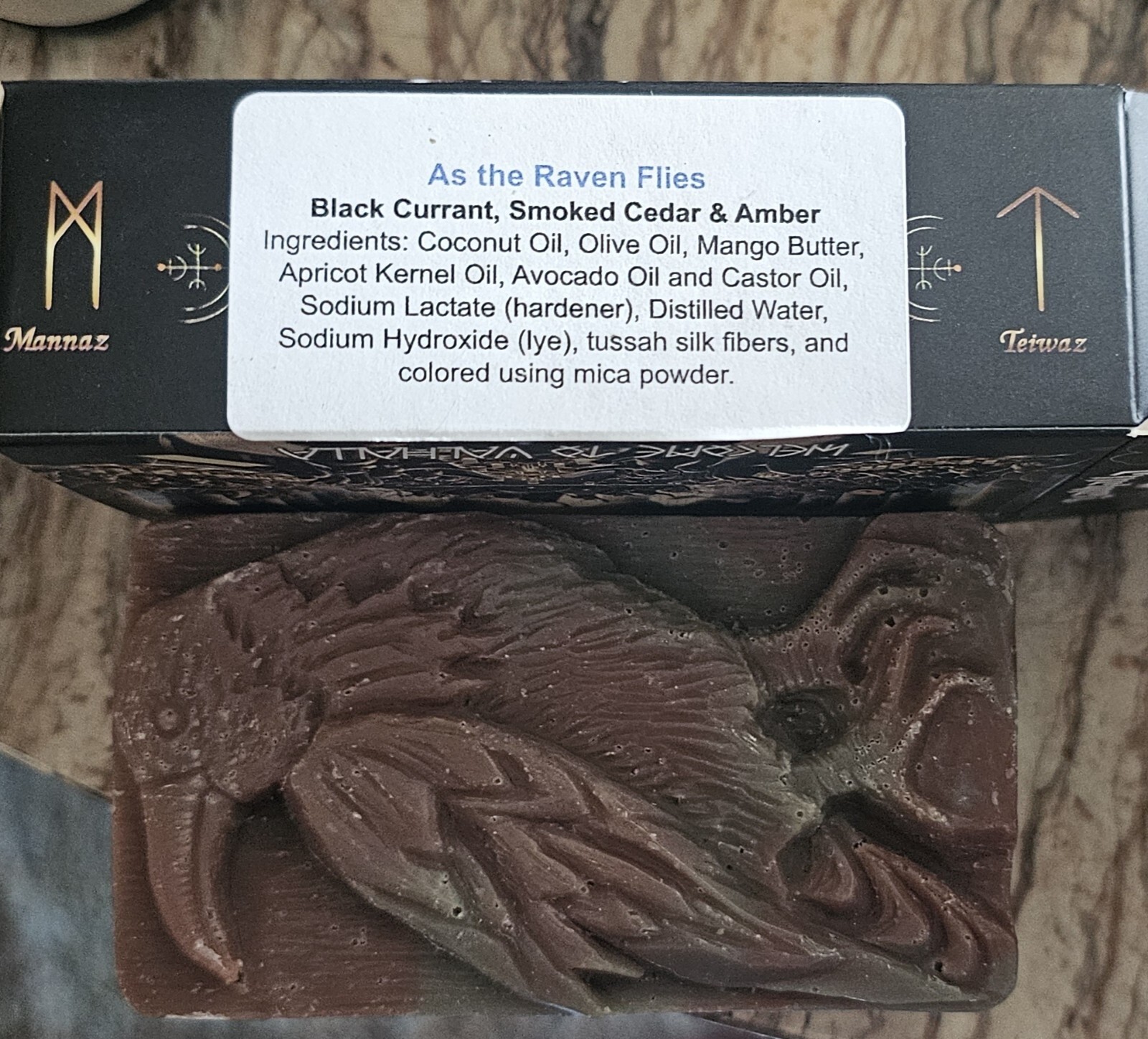 Valhalla Beard & Body Soap As The Raven Flies New Custom