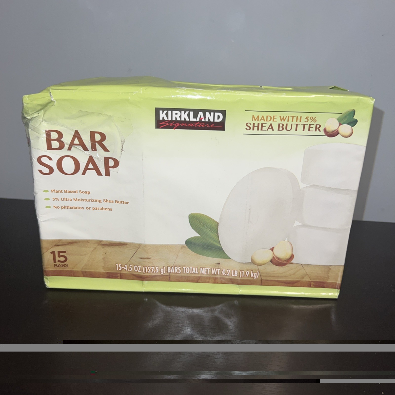 Kirkland Signature Bar Soap with Shea Butter, 14 Bars Distressed Packaging