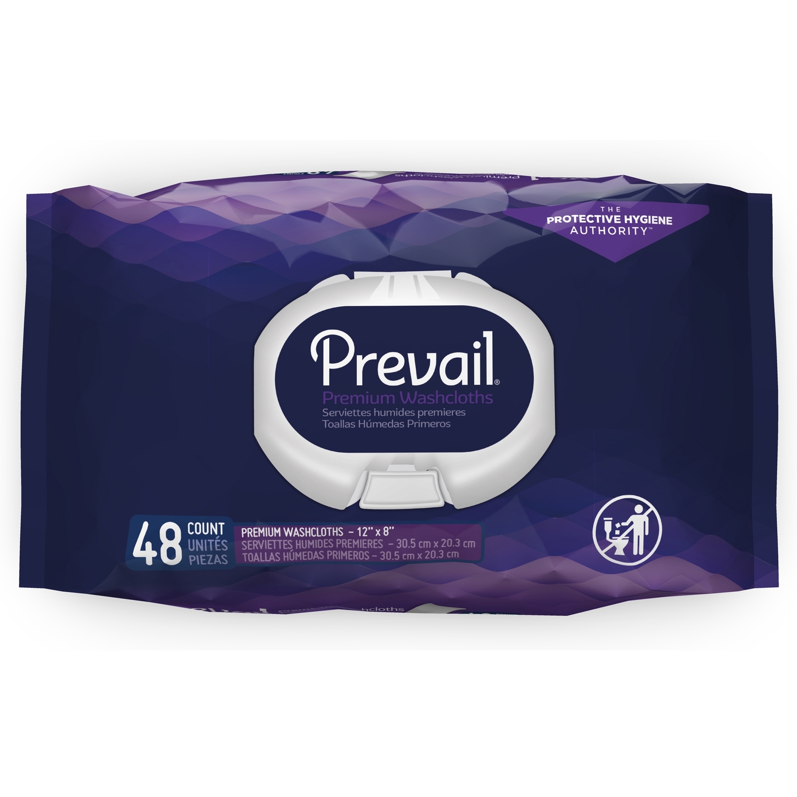 Prevail Adult Wipe or Washcloth 8 x 12″ 576 Wipes