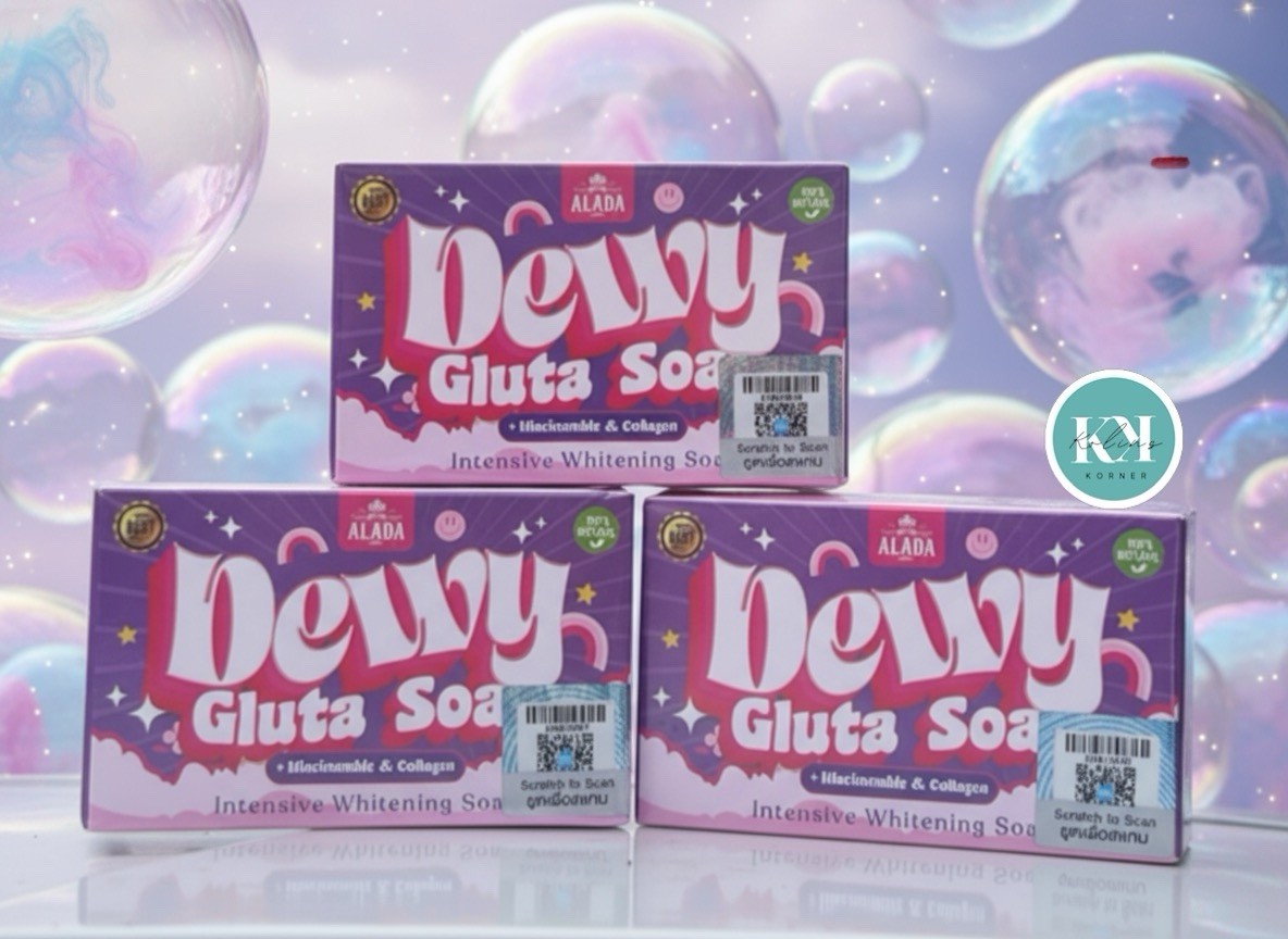 ALADA NATURAL Dewy Gluta Soap 70g with Niacinamide & Collagen Pack of 3