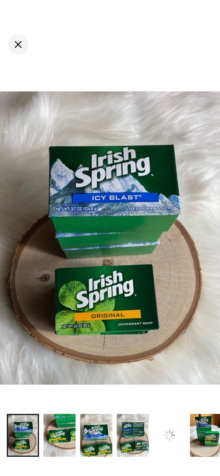 Irish Spring Deodorant Bar Soap Multipack Original & Icy Blast 3.2oz/3.7oz