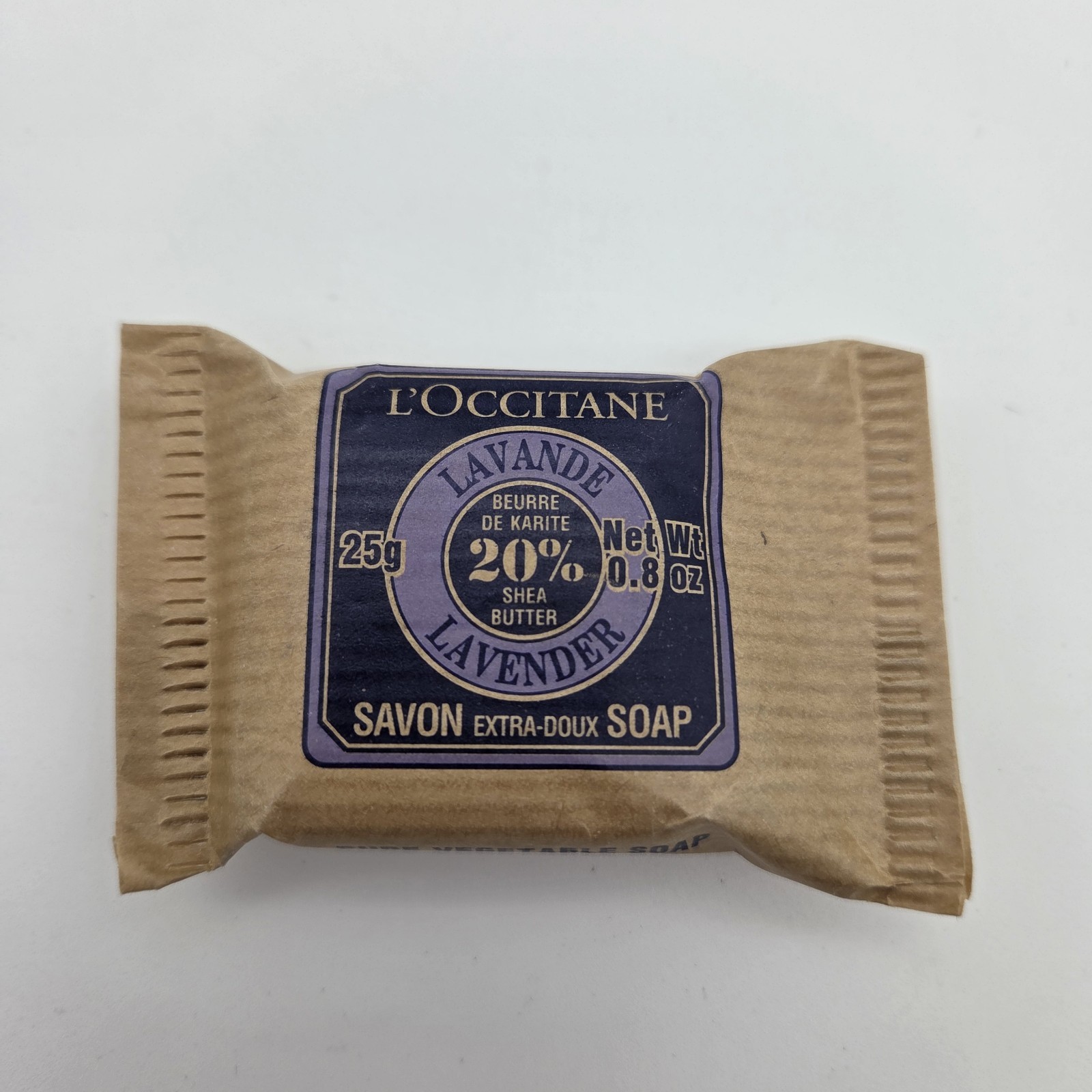 L’Occitane .8oz Mini Soap Bars Shea Butter Milk Lemon Verbena Lavender Lot of 6