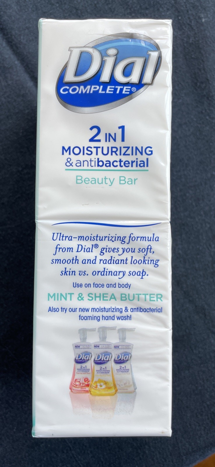 Dial Complete 2in1 Moisturizing & Antibacterial Mint & Shea Butter 6 3.8oz Bars