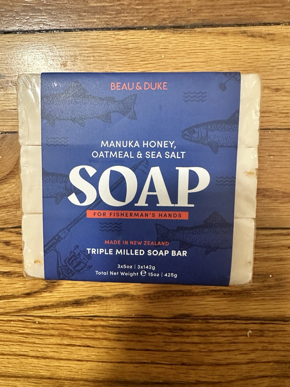 Beau & Duke Manuka Honey , Oatmeal & Sea Salt SOAP Bar 3 pcs From New Zealand