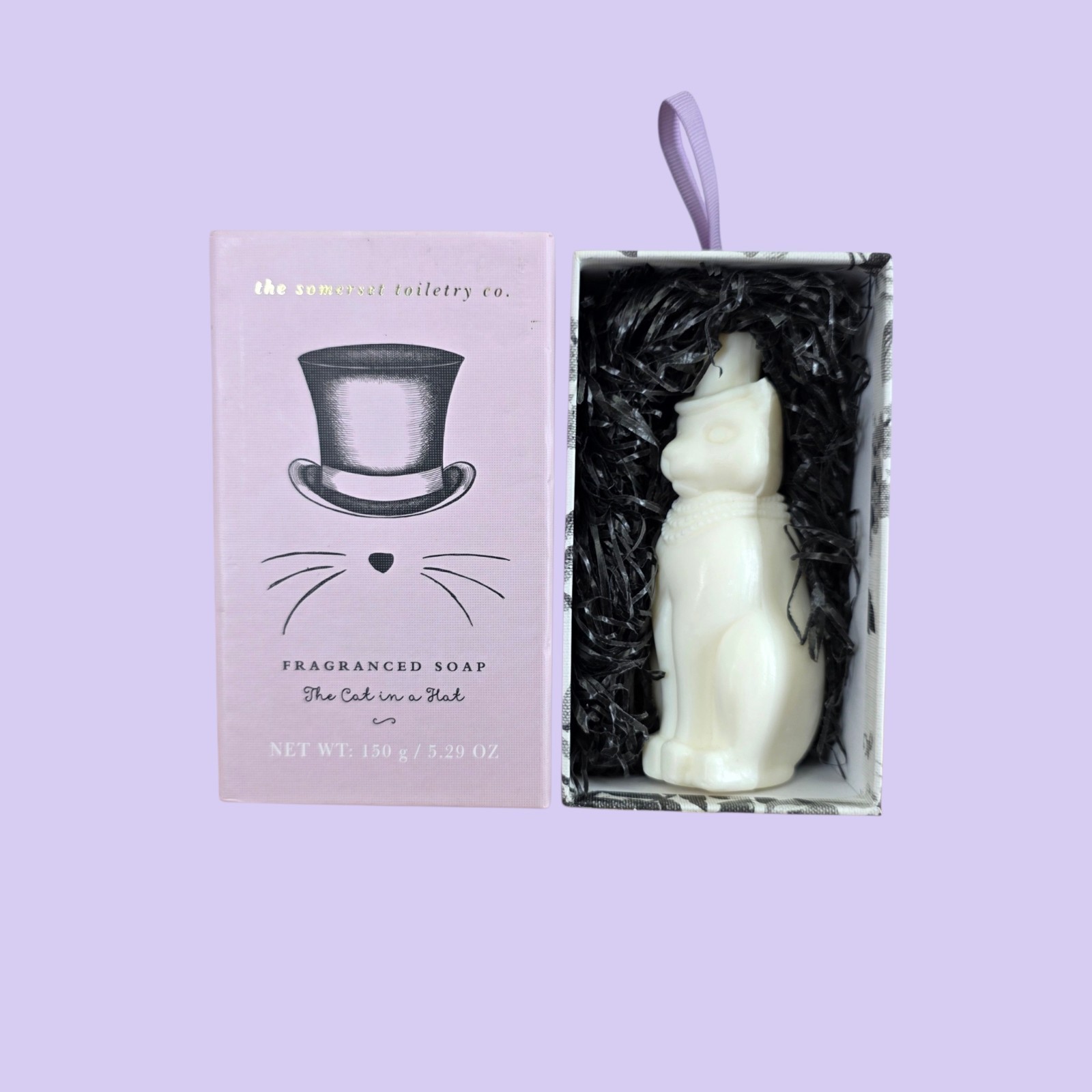 5.29oz Fragrance Soap, “The Cat in a Hat” Shaped, Top Hat Somerset Toiletry Co
