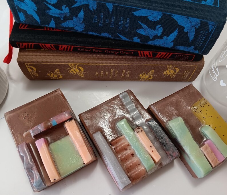 Book Lover Gift Soap Bar | Bookshelf Goat Milk Soap | Teacher Librarian Gift