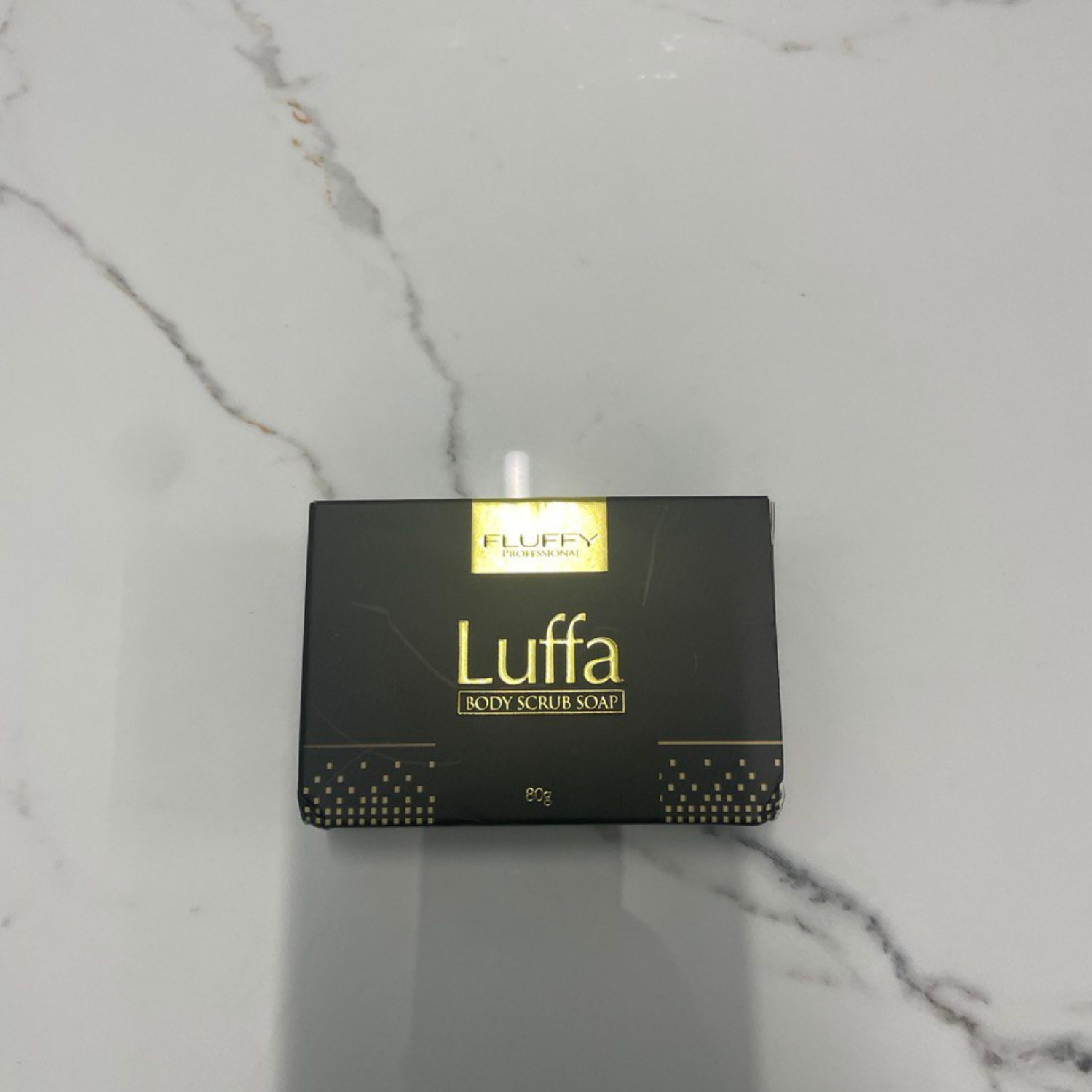 1 box Original Fluffy Luffa Body Scrub Bar Soap Remove Dirt dead skin cell 80g