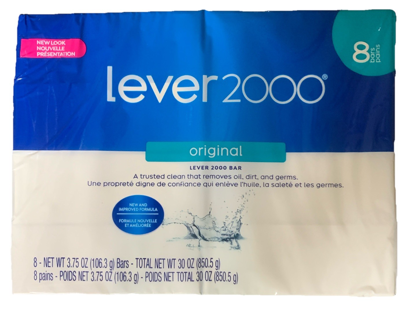 Lever 2000 Bar Soap Original – 8 Bars (3.75 oz Each). Free Shipping