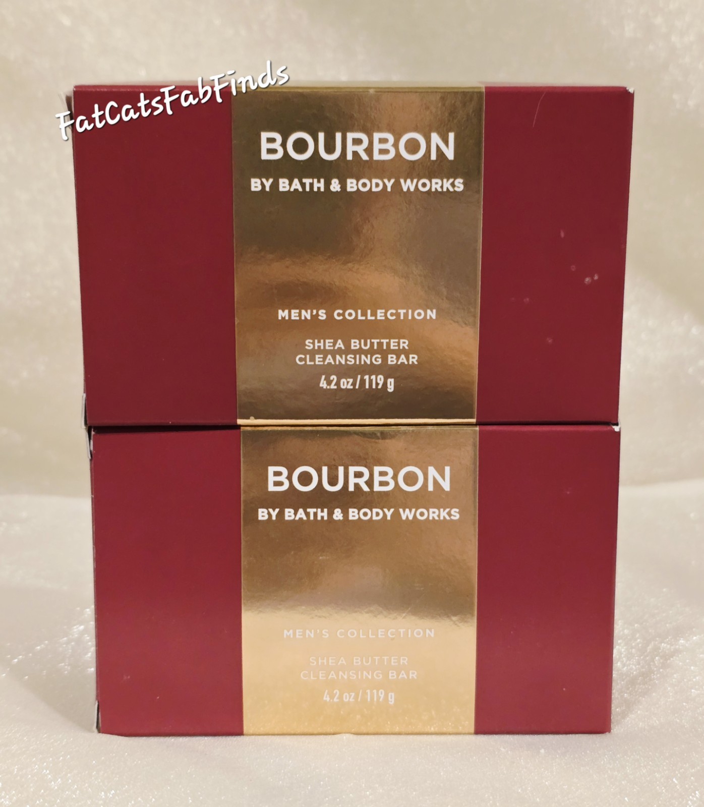 X2 New Men’s BOURBON Shea Cleansing Bar 4.2 oz Bath & Body Works Discontinued