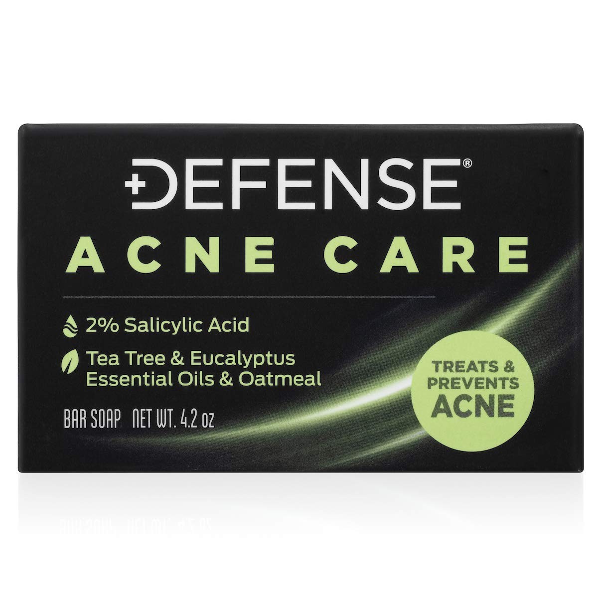 Defense Acne Care Bar Soap 2% Salicylic Acid Tea Tree Eucalyptus 4.2oz
