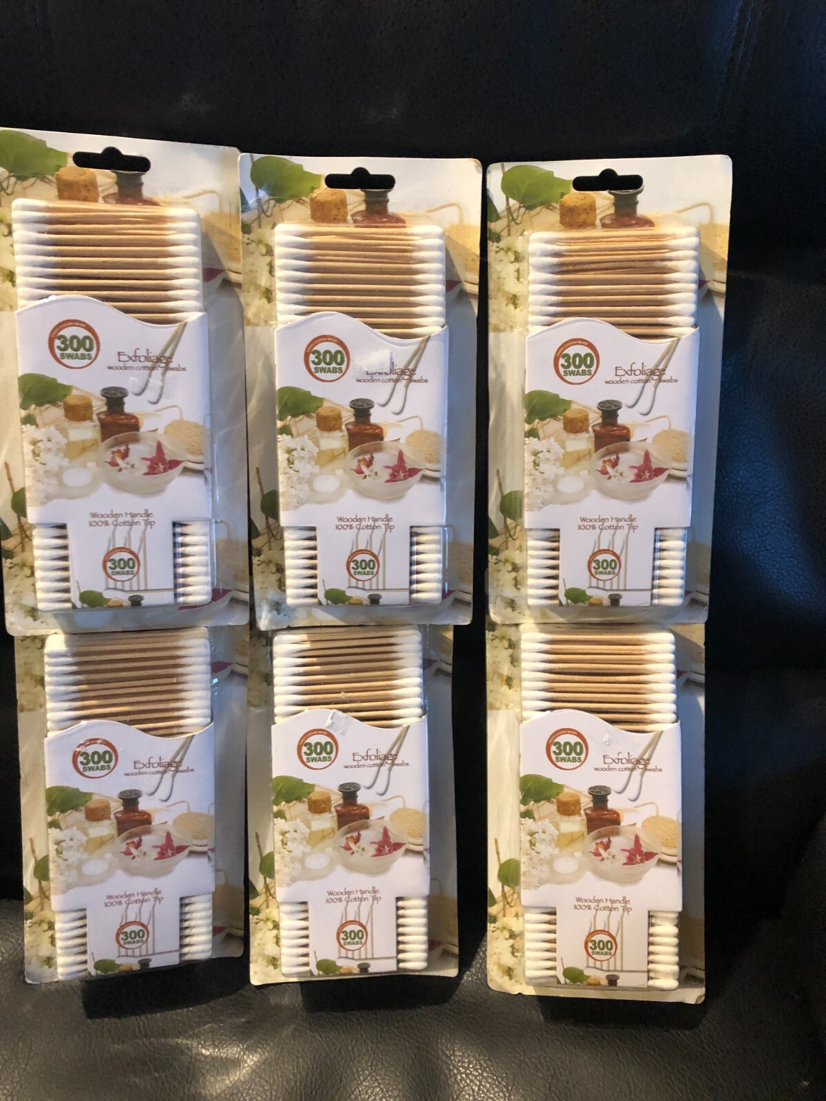 Exfoliage Wood Sticks Cotton Swabs Cotton Tips Wooden Applicator total 1800