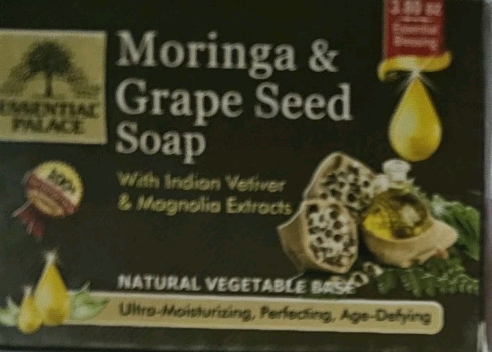 Moringa & Grape Seed Soap – 3.8 oz. – African Soaps 3 Count Essential palace