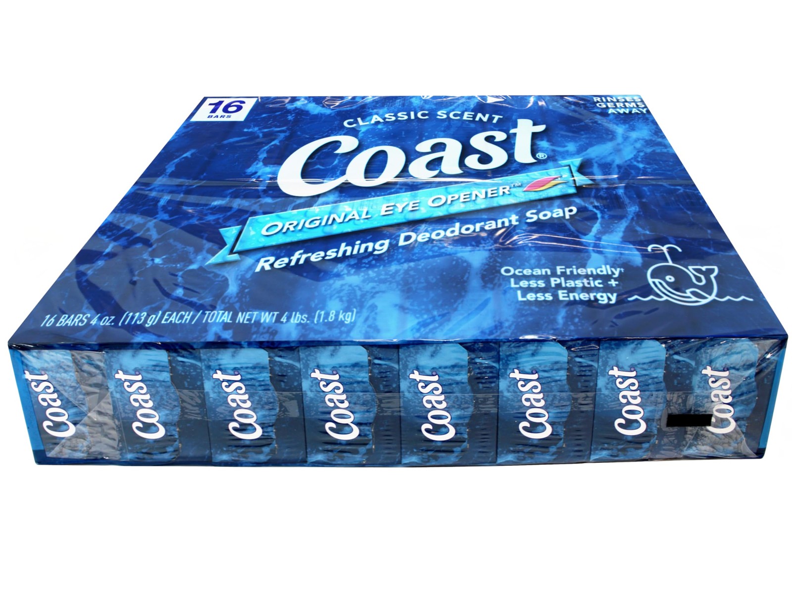 coast Refreshing Deodorant Soap Bar Soap with Thick Rich Lather Clean 1.8kg