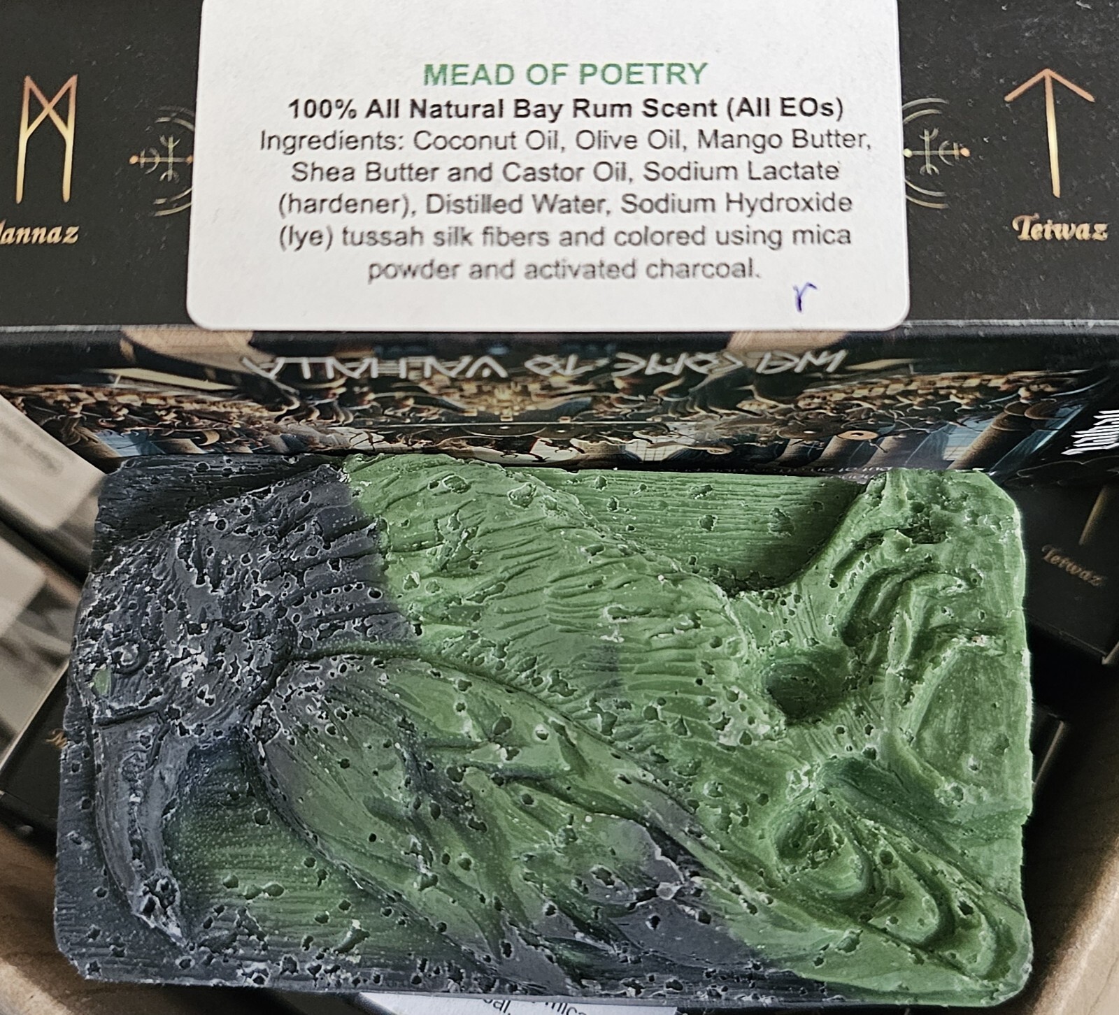 Valhalla Beard & Body Soap Mead Of Poetry Custom New