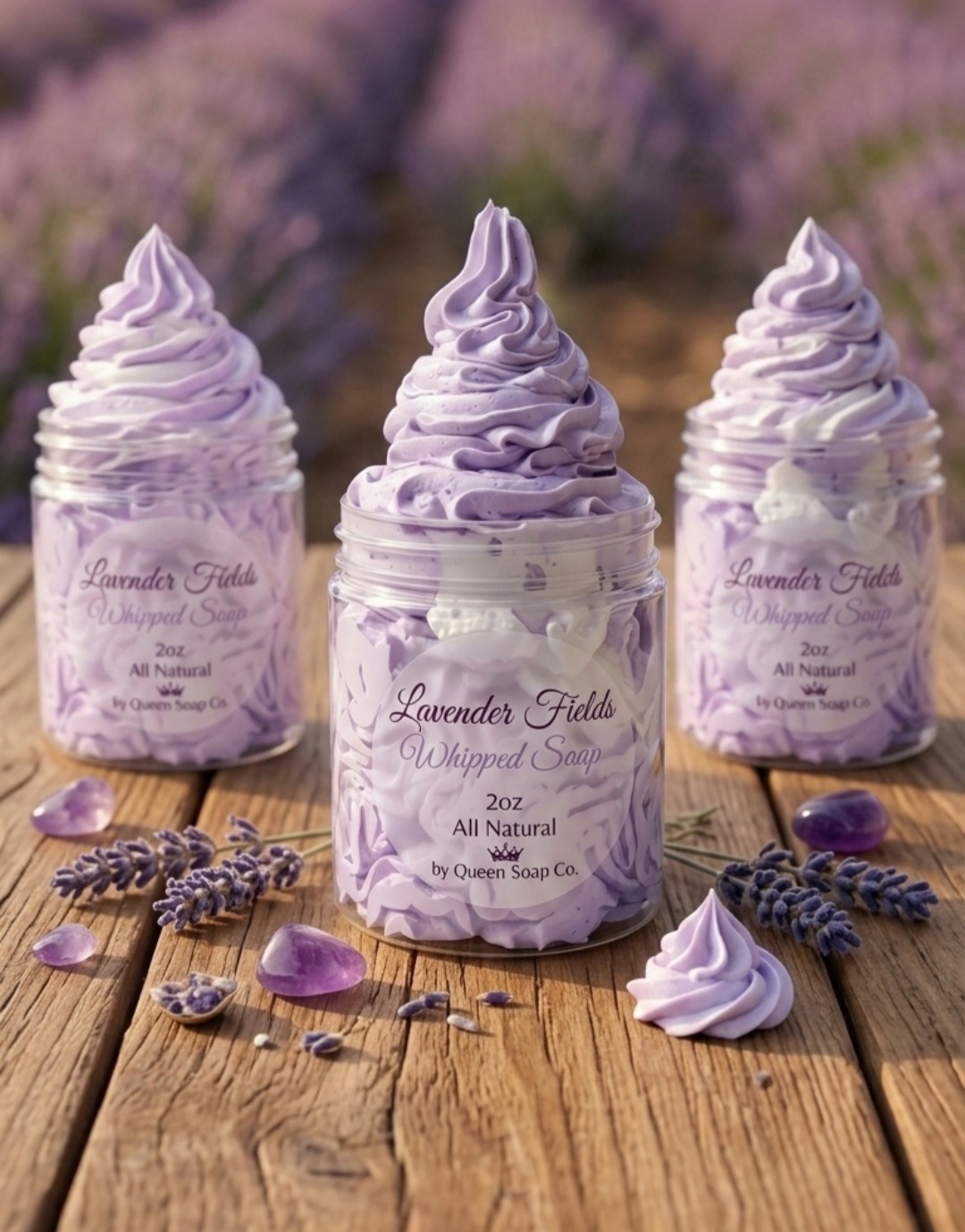 Lavender Fields 🪻 Whipped Soap – Great For Shave 2oz NEW Summer Scent Organic