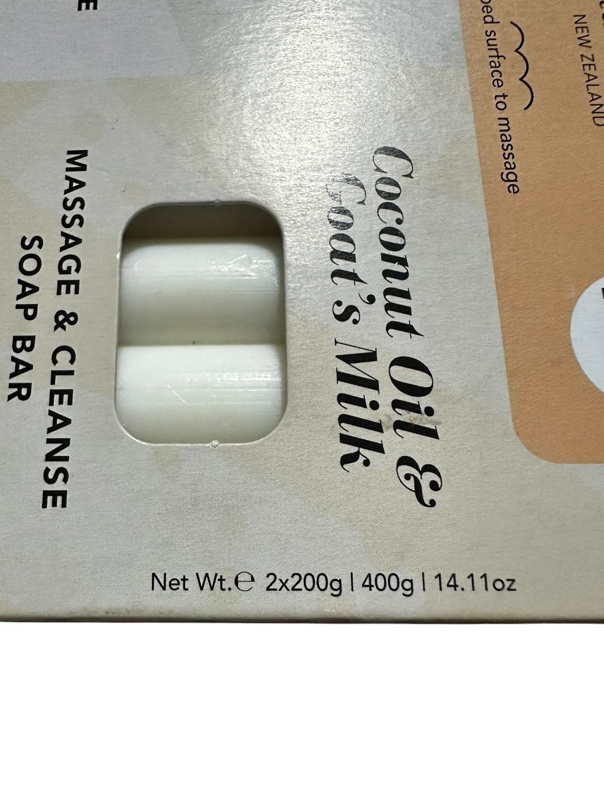 Nature’s Blend Goat’s Milk w/ Oatmeal, Coconut Oil Soap Bar Duo New Zealand NIB