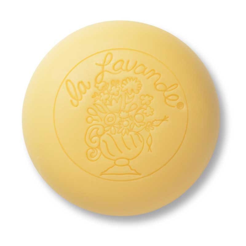 French Hand & Face Soap- Lemongrass Round by La Lavande-100g Imported