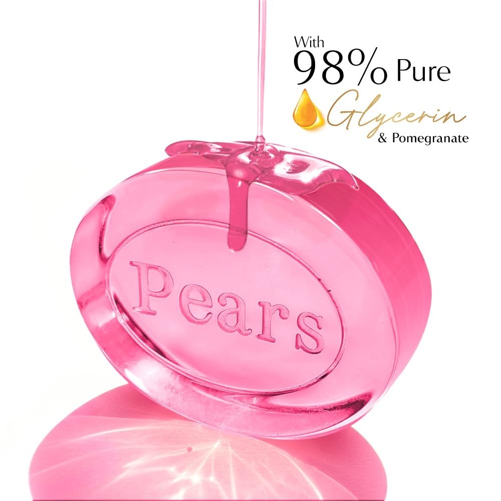 Pears Original Glycerin Soap Bar-Revitalized Glow|With 98%Pure Glycerin 125gm*4
