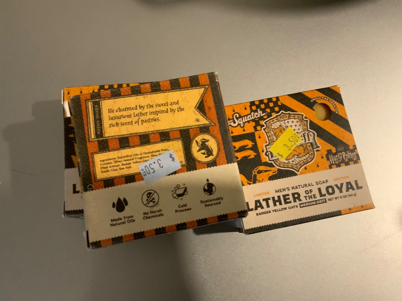 Dr Squatch Limited Edition Lather Of The Loyal Harry Potter Soap Lot of 3