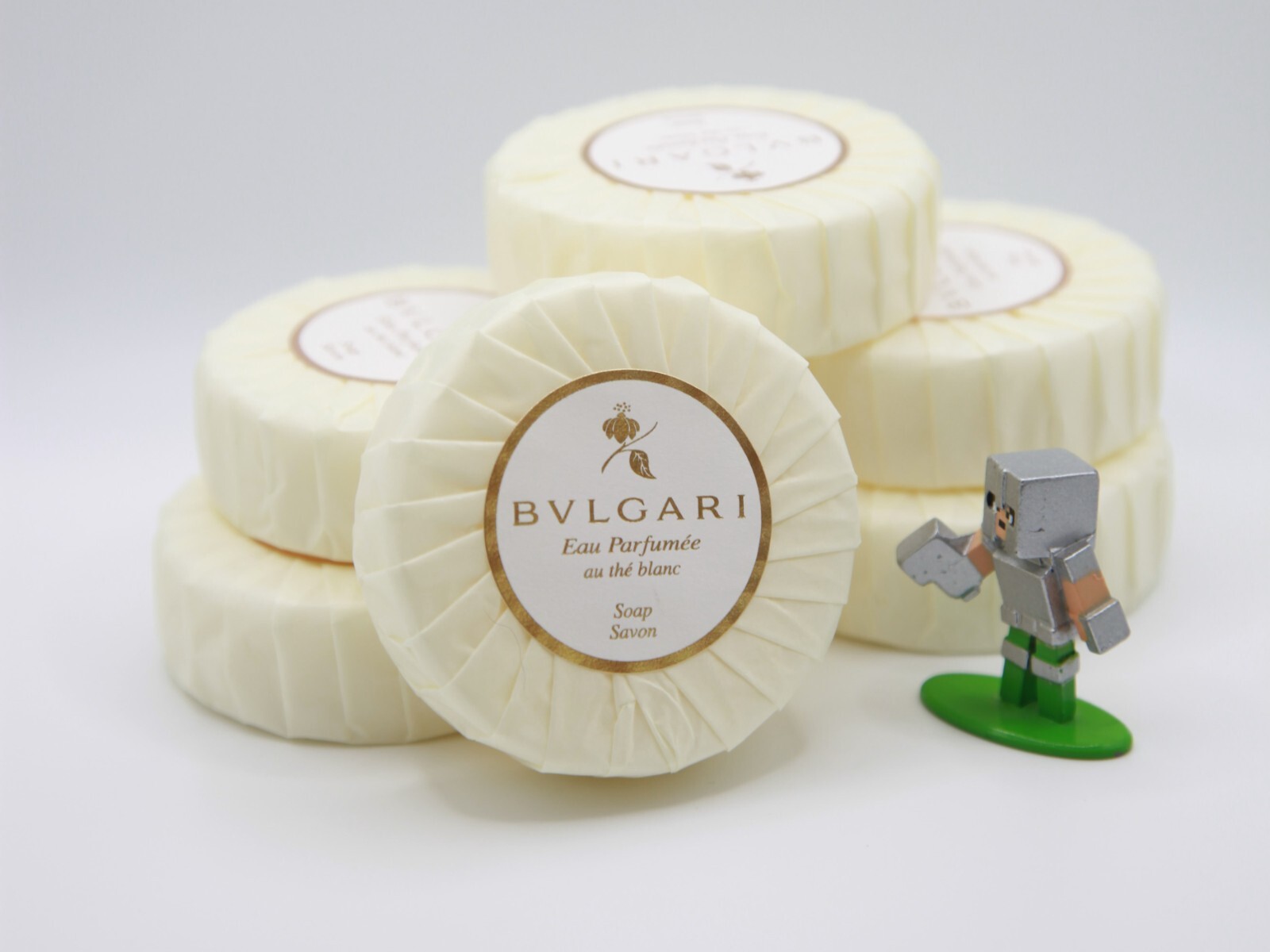 BVLGARI Au The blank (White Tea) Resort Soap Bar, Pack of 6 – 6×2.6oz (6x75gr)