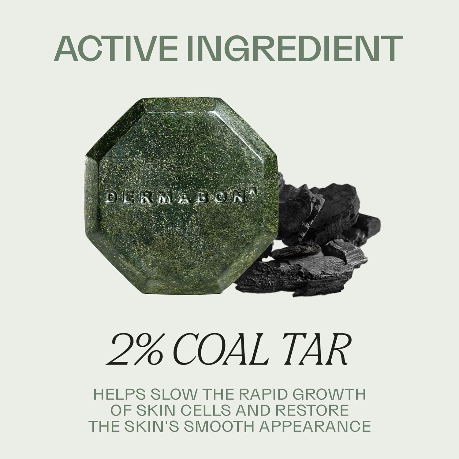 Gentle Coal Tar Soap Bar for Psoriasis Relief – 2% Active Ingredients, 3.2 oz