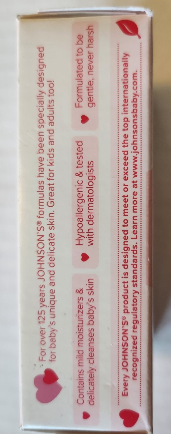 Johnson’s Baby Soap Bar Gentle for Baby Bath and Skin Care, Hypoallergenic, 3 oz