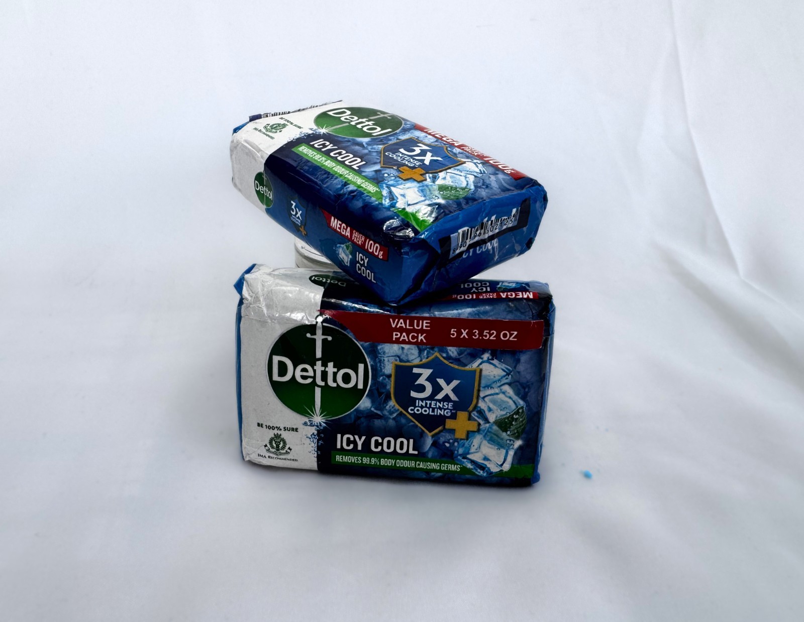 3 pack of Dettol Icy Cool Bars – 3x intense cooling – Removes Odor Causing Germs