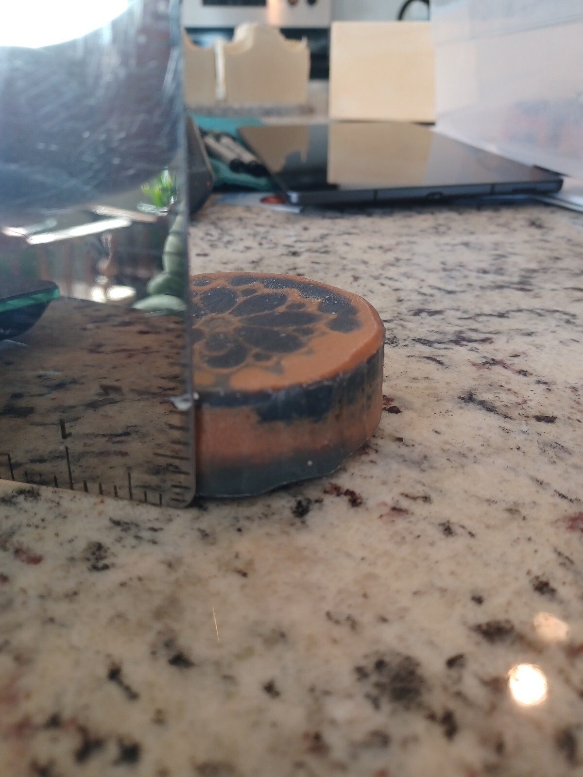 Nye’s Homemade kaleidoscope unscented circular Soaps 2.3oz each