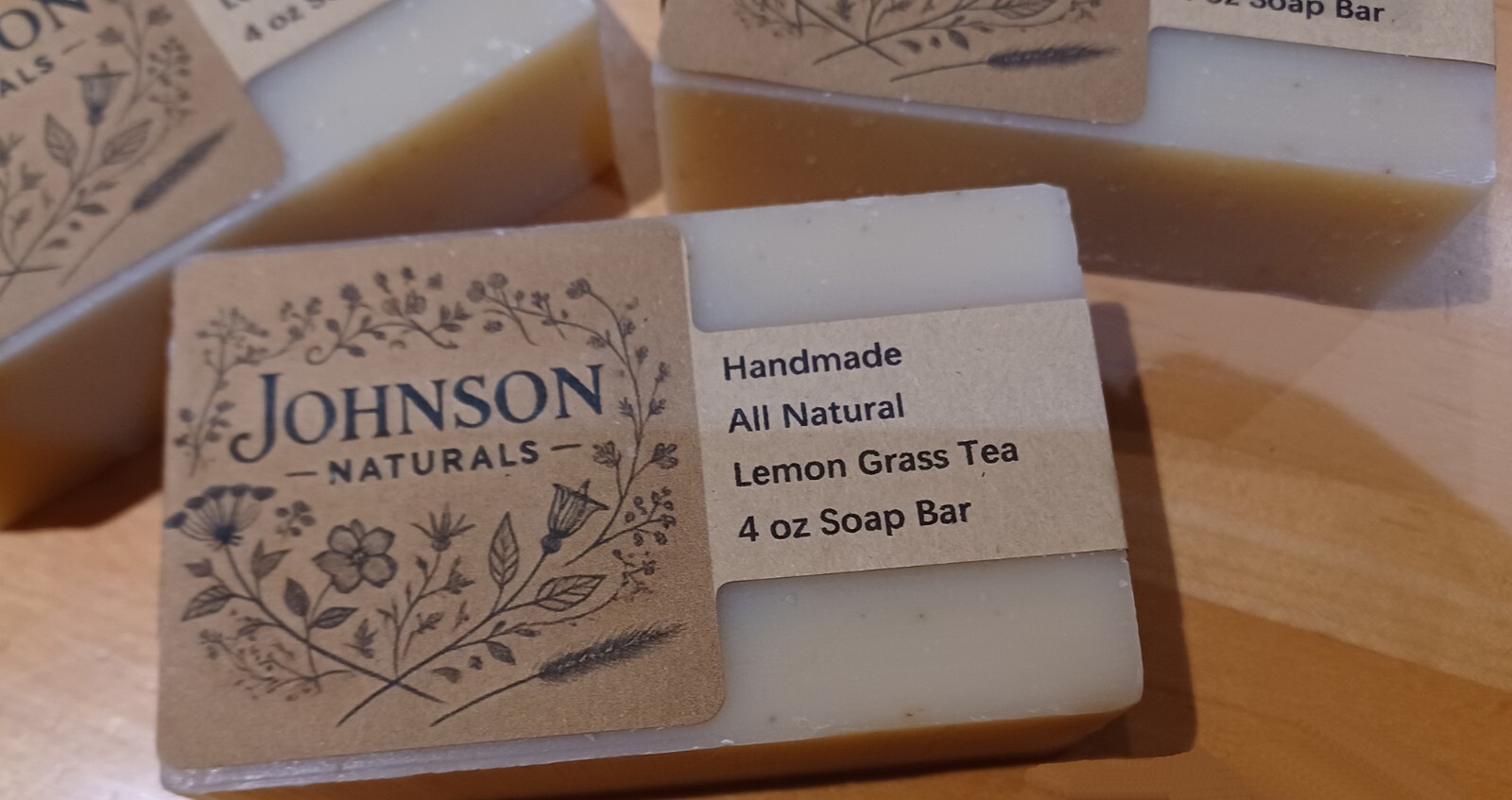 Johnson Naturals Aromatherapy Handmade All Natural Organic Cold Process Bar Soap