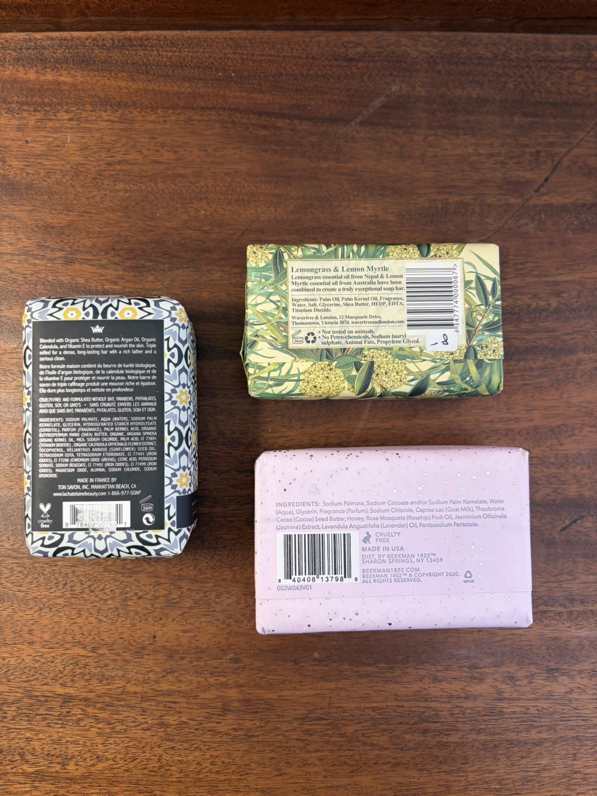 Luxury Artisan Soap Gift Bundle 3 Sealed Bars – Made in USA, Australia & France