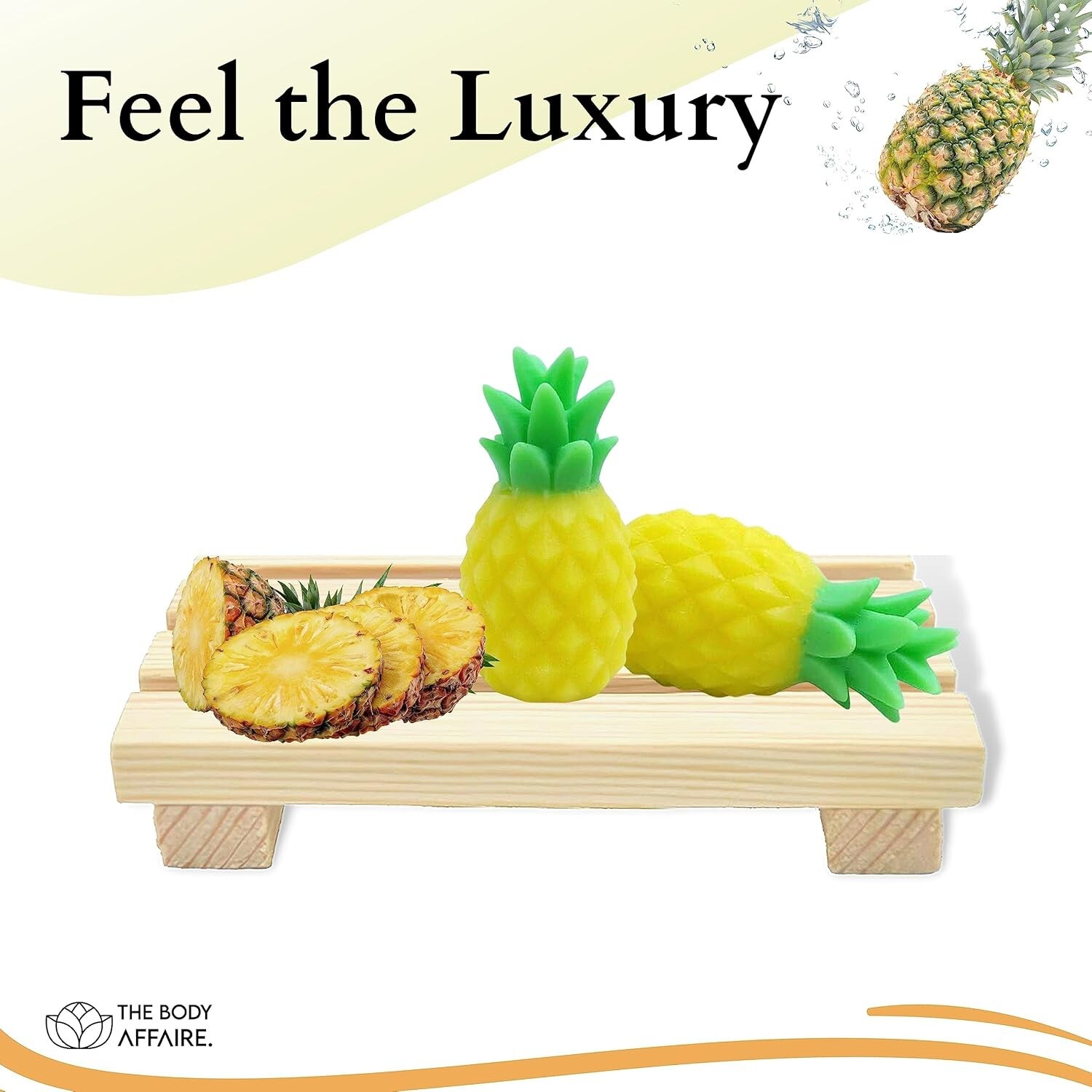 FORGANIK Real Pineapple Moisturizing Handmade Soap Pack of 1 For Men & Women